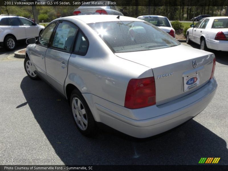 Satin Silver Metallic / Black 2001 Volkswagen Passat GLS V6 Sedan