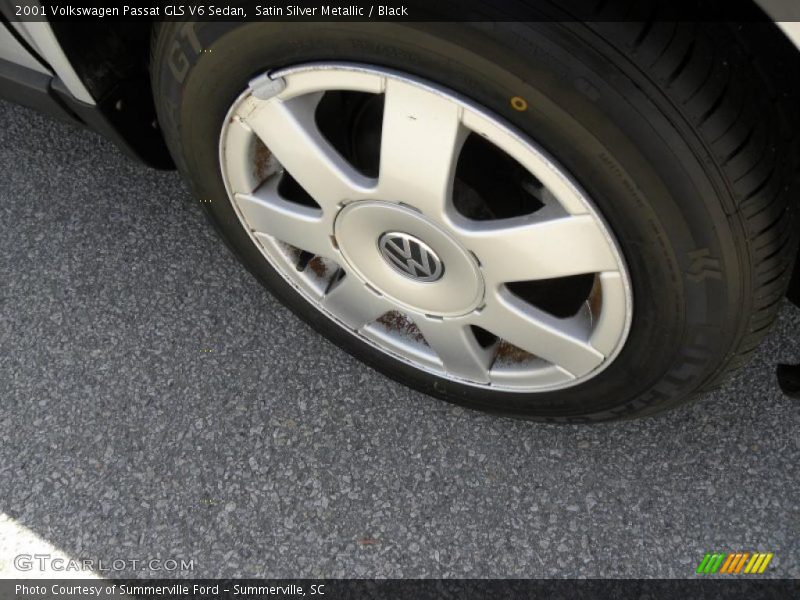 Satin Silver Metallic / Black 2001 Volkswagen Passat GLS V6 Sedan