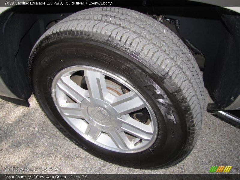 Quicksilver / Ebony/Ebony 2009 Cadillac Escalade ESV AWD