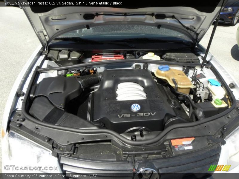 Satin Silver Metallic / Black 2001 Volkswagen Passat GLS V6 Sedan
