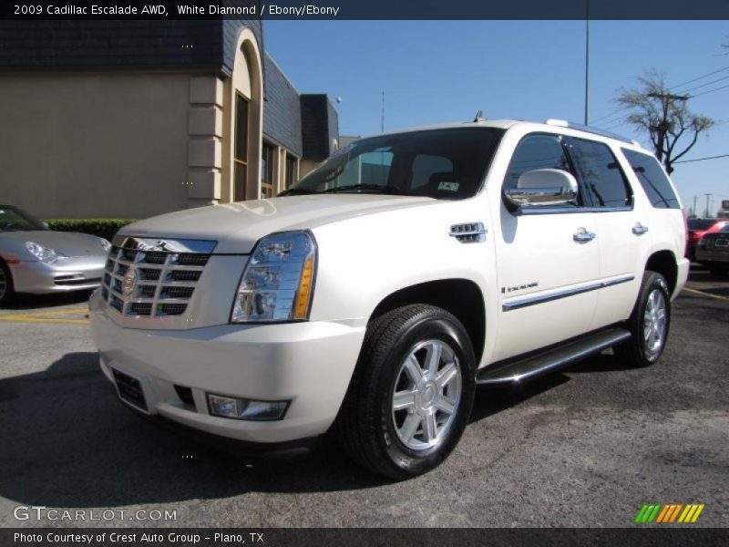 White Diamond / Ebony/Ebony 2009 Cadillac Escalade AWD