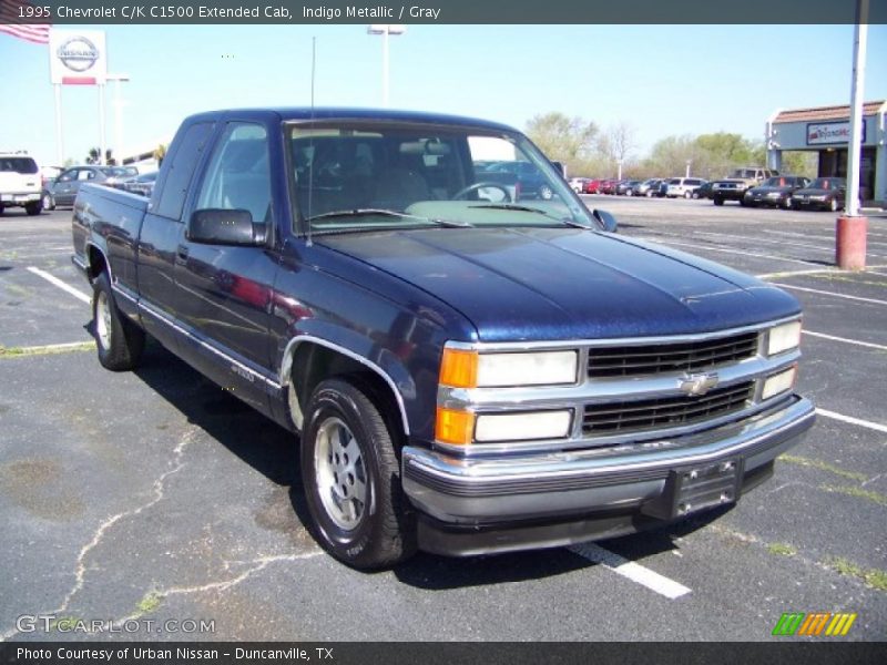 Indigo Metallic / Gray 1995 Chevrolet C/K C1500 Extended Cab