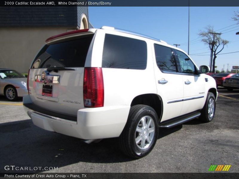 White Diamond / Ebony/Ebony 2009 Cadillac Escalade AWD