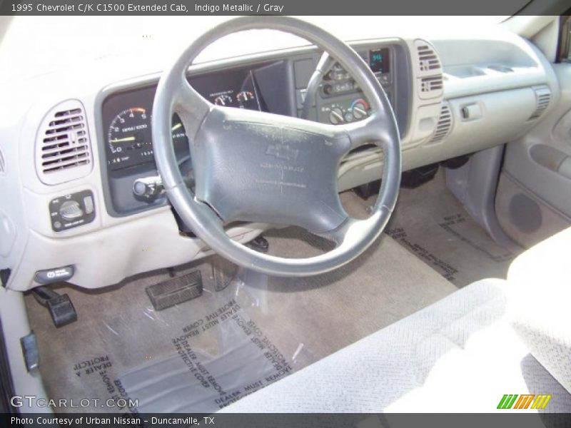 Indigo Metallic / Gray 1995 Chevrolet C/K C1500 Extended Cab