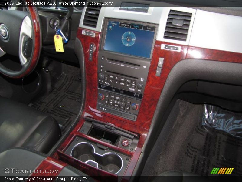 White Diamond / Ebony/Ebony 2009 Cadillac Escalade AWD