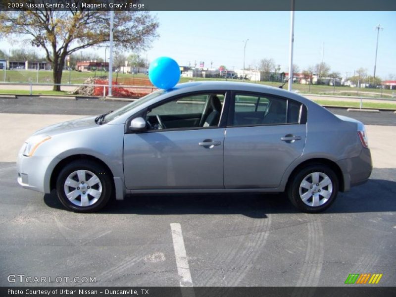 Magnetic Gray / Beige 2009 Nissan Sentra 2.0