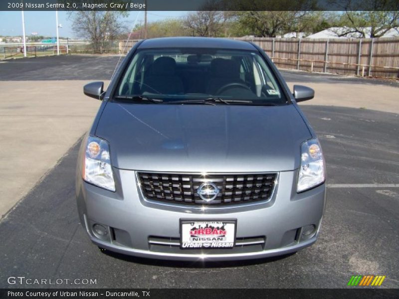 Magnetic Gray / Beige 2009 Nissan Sentra 2.0