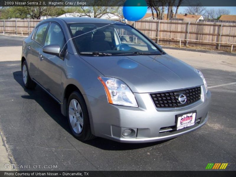 Magnetic Gray / Beige 2009 Nissan Sentra 2.0