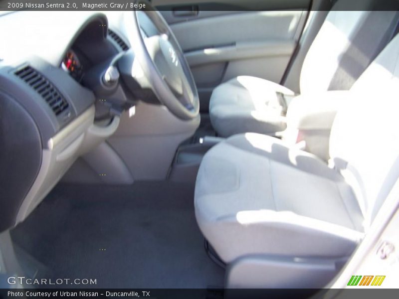 Magnetic Gray / Beige 2009 Nissan Sentra 2.0