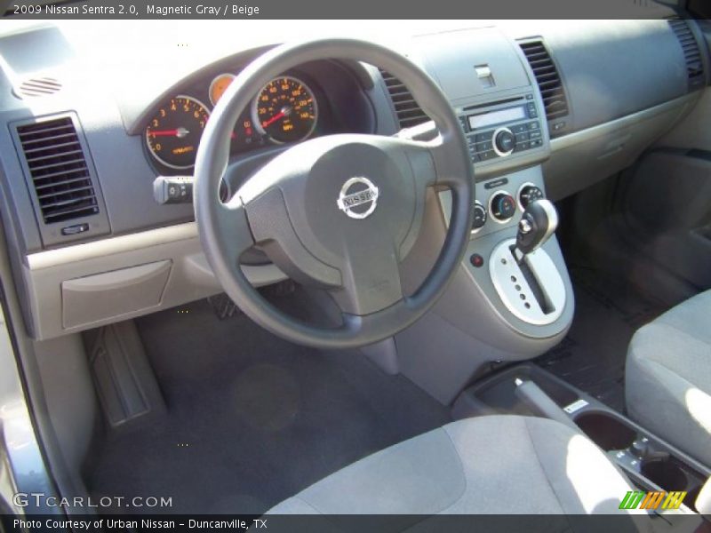 Magnetic Gray / Beige 2009 Nissan Sentra 2.0