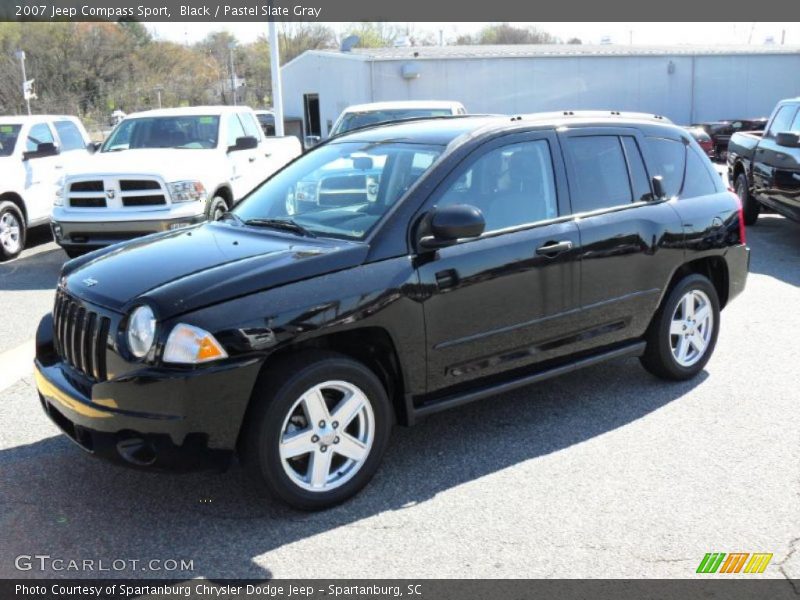 Black / Pastel Slate Gray 2007 Jeep Compass Sport