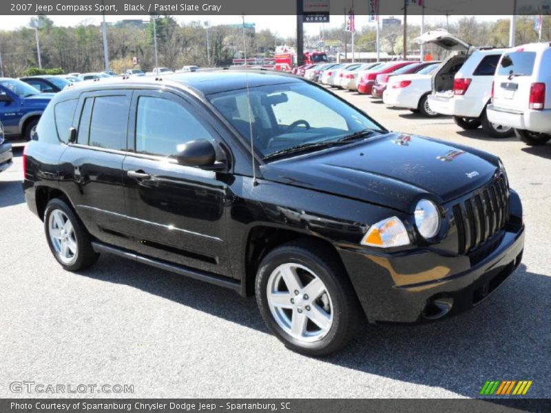 Black / Pastel Slate Gray 2007 Jeep Compass Sport
