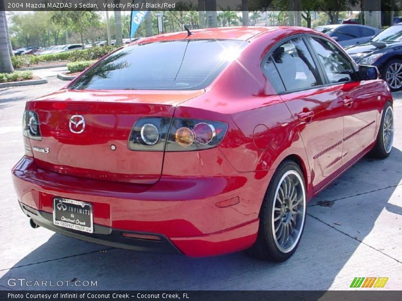 Velocity Red / Black/Red 2004 Mazda MAZDA3 s Sedan