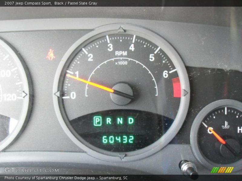 Black / Pastel Slate Gray 2007 Jeep Compass Sport