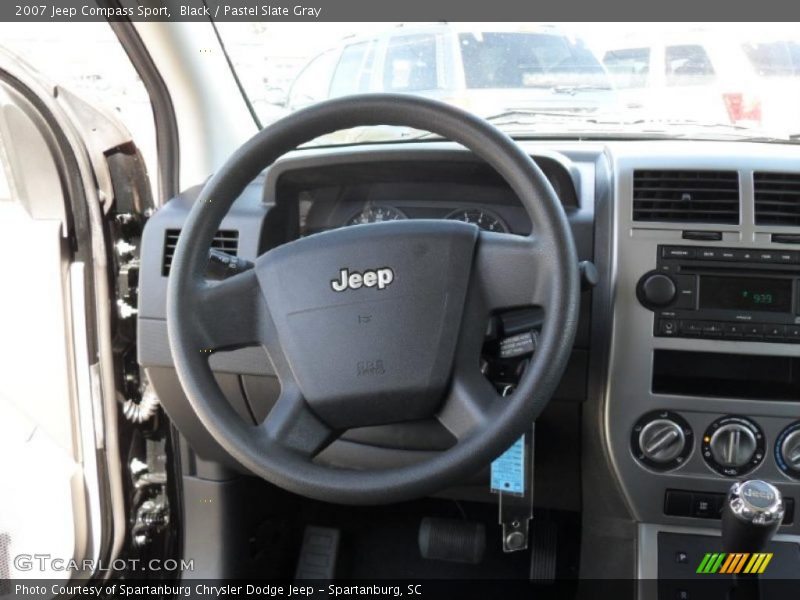 Black / Pastel Slate Gray 2007 Jeep Compass Sport
