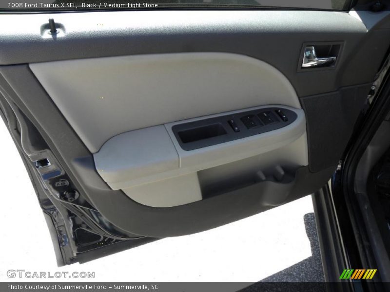 Black / Medium Light Stone 2008 Ford Taurus X SEL