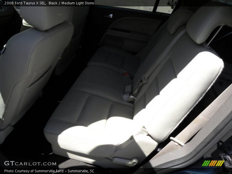 Black / Medium Light Stone 2008 Ford Taurus X SEL