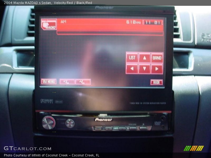 Velocity Red / Black/Red 2004 Mazda MAZDA3 s Sedan