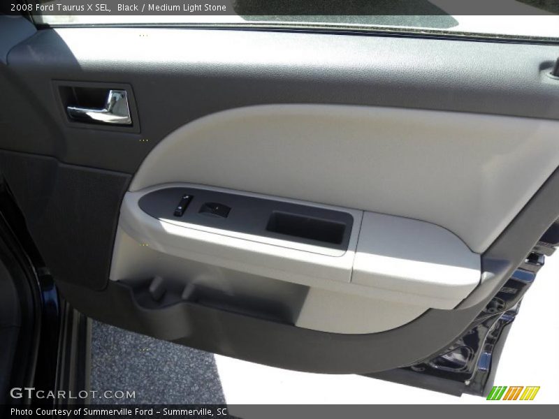 Black / Medium Light Stone 2008 Ford Taurus X SEL