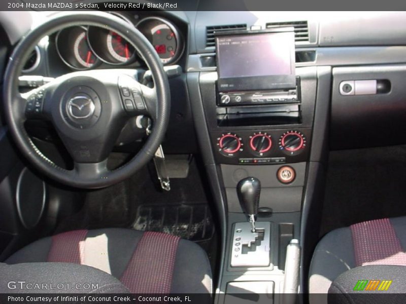 Velocity Red / Black/Red 2004 Mazda MAZDA3 s Sedan