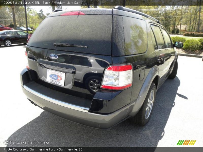 Black / Medium Light Stone 2008 Ford Taurus X SEL