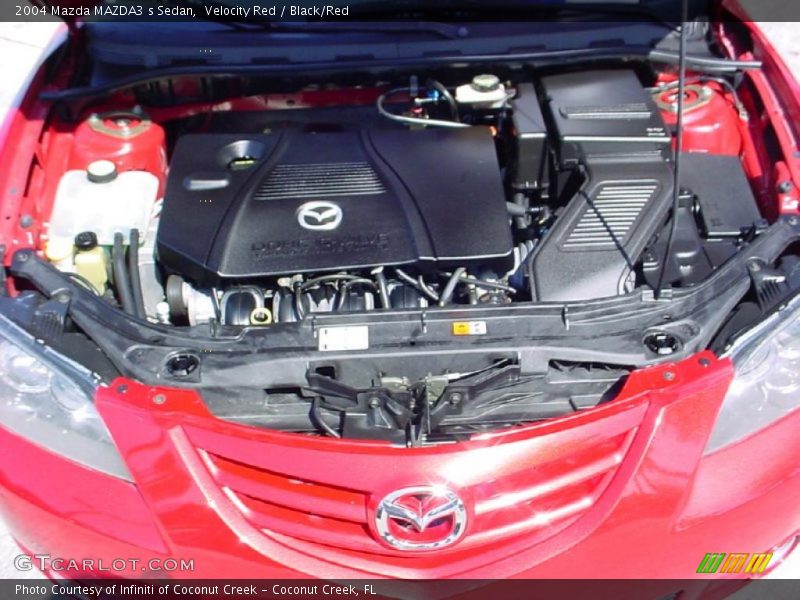 Velocity Red / Black/Red 2004 Mazda MAZDA3 s Sedan