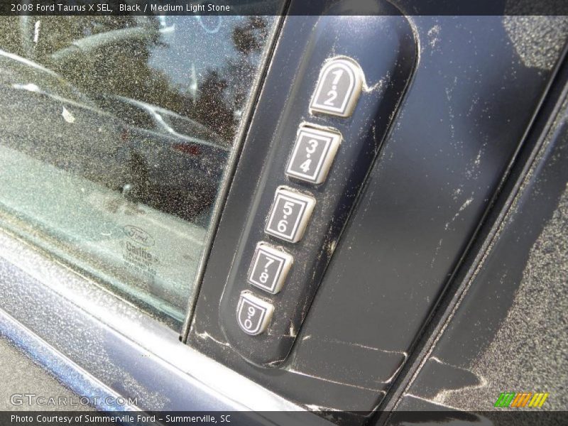 Black / Medium Light Stone 2008 Ford Taurus X SEL