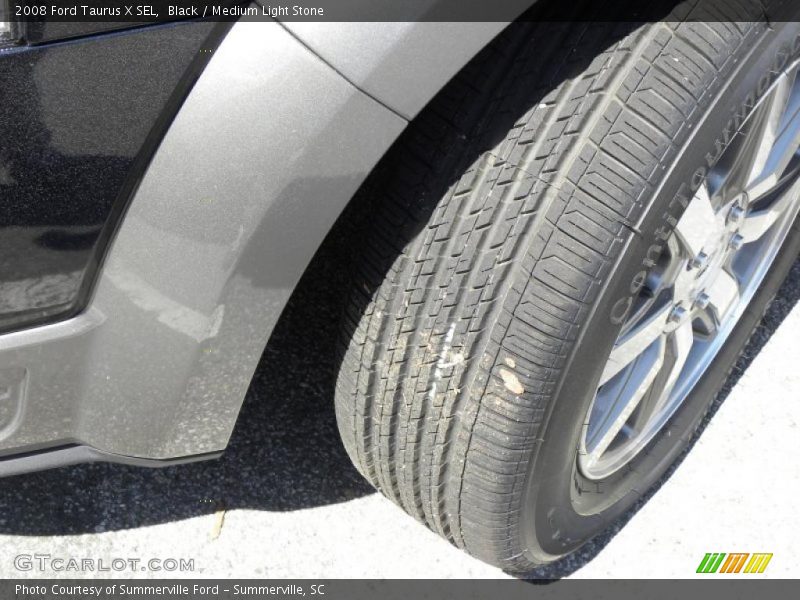 Black / Medium Light Stone 2008 Ford Taurus X SEL
