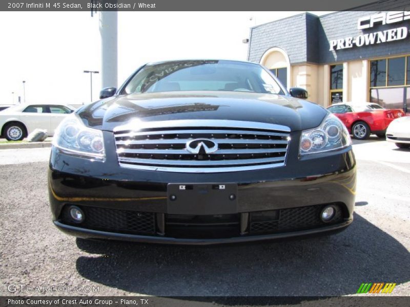 Black Obsidian / Wheat 2007 Infiniti M 45 Sedan