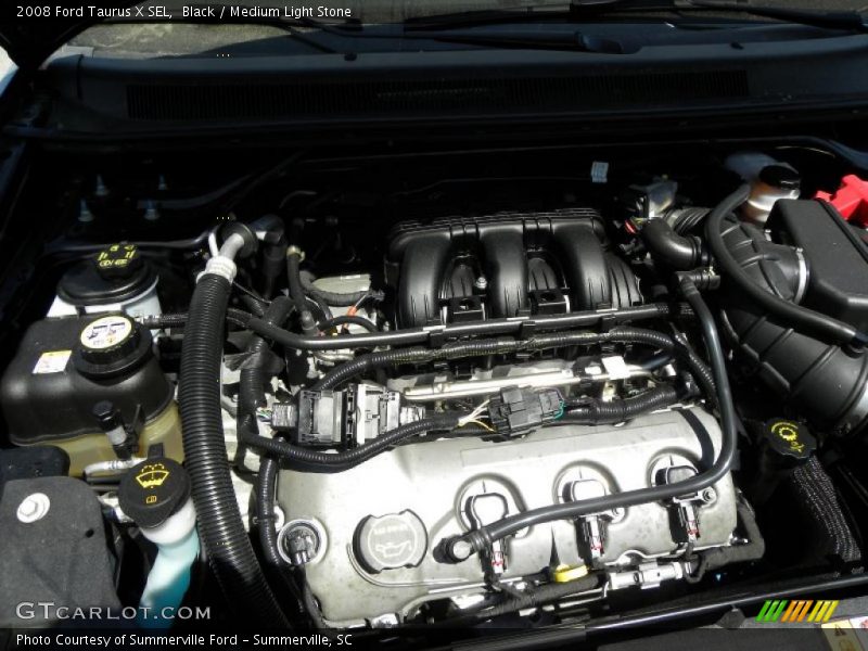 Black / Medium Light Stone 2008 Ford Taurus X SEL