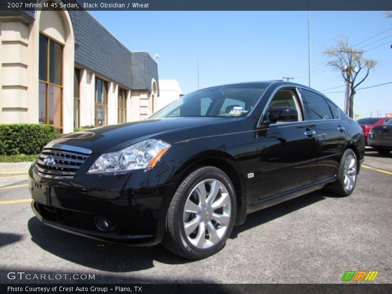 Black Obsidian / Wheat 2007 Infiniti M 45 Sedan
