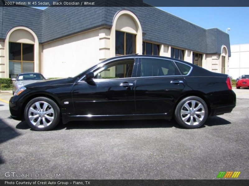 Black Obsidian / Wheat 2007 Infiniti M 45 Sedan