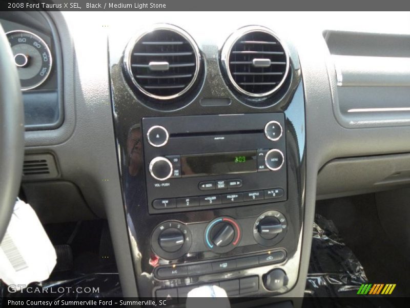 Black / Medium Light Stone 2008 Ford Taurus X SEL
