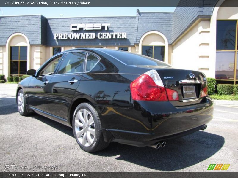 Black Obsidian / Wheat 2007 Infiniti M 45 Sedan