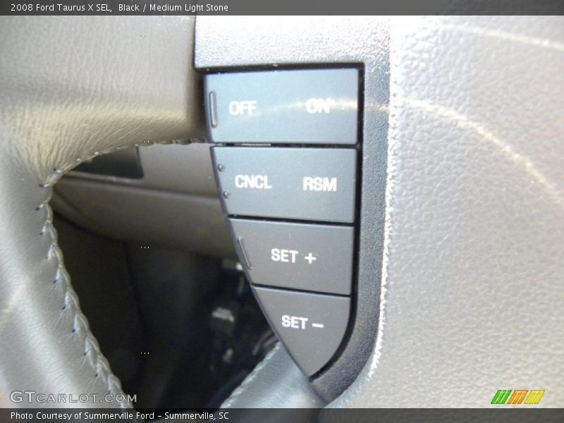 Black / Medium Light Stone 2008 Ford Taurus X SEL