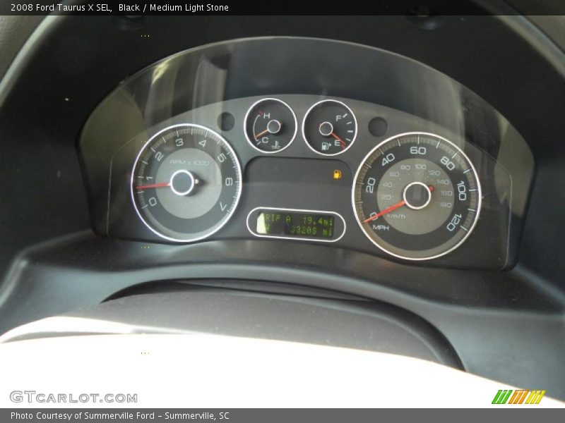 Black / Medium Light Stone 2008 Ford Taurus X SEL