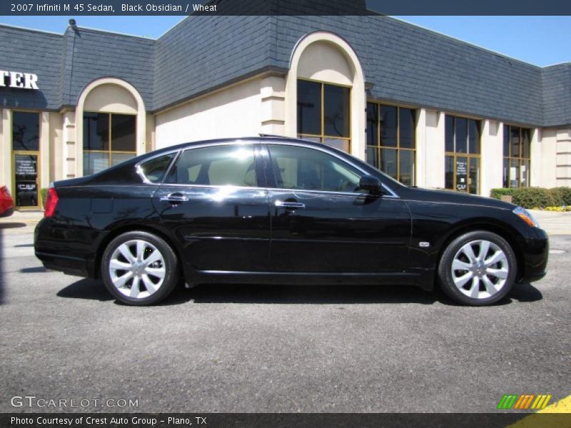 Black Obsidian / Wheat 2007 Infiniti M 45 Sedan
