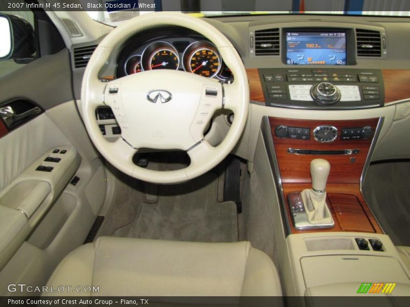 Black Obsidian / Wheat 2007 Infiniti M 45 Sedan