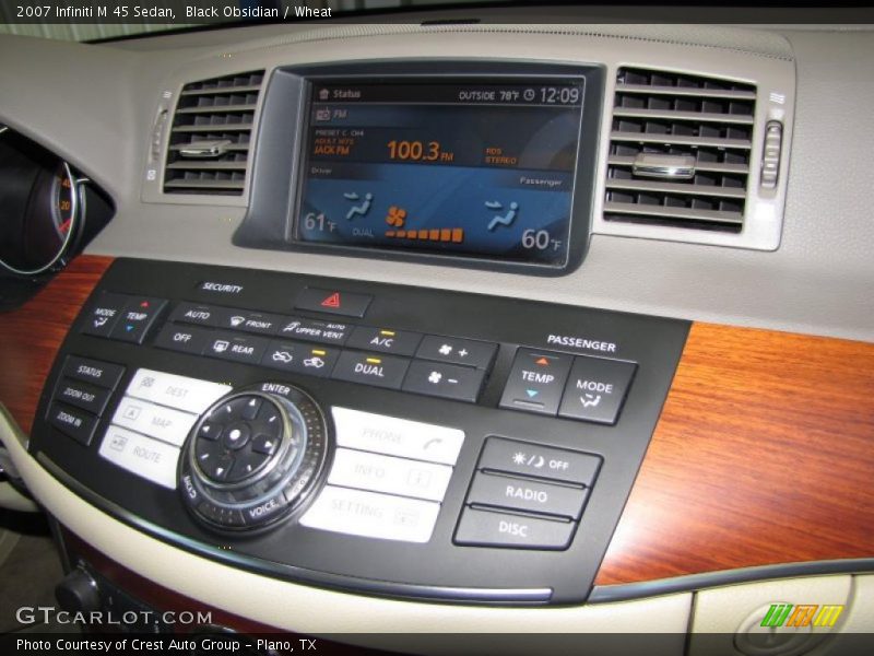 Black Obsidian / Wheat 2007 Infiniti M 45 Sedan
