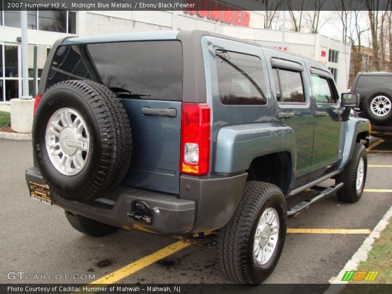 Midnight Blue Metallic / Ebony Black/Pewter 2007 Hummer H3 X