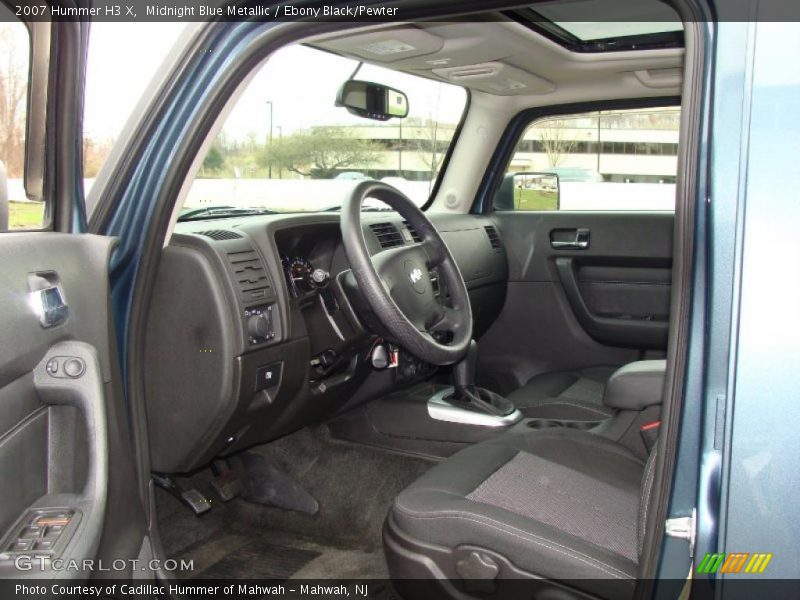 Midnight Blue Metallic / Ebony Black/Pewter 2007 Hummer H3 X