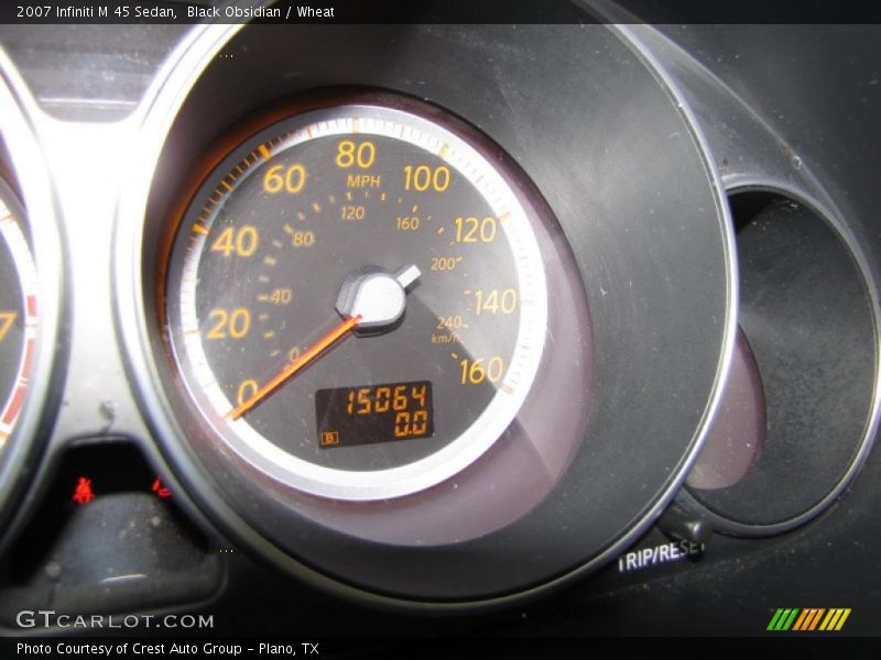 Black Obsidian / Wheat 2007 Infiniti M 45 Sedan