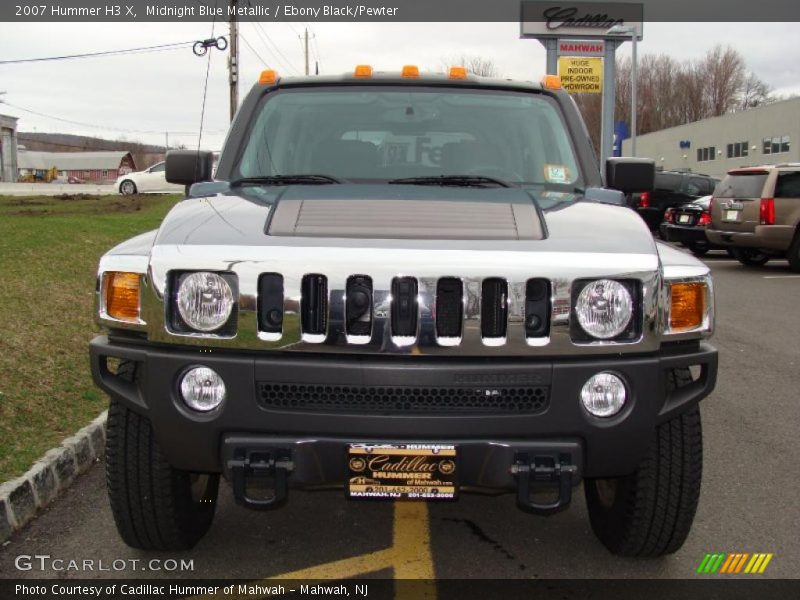 Midnight Blue Metallic / Ebony Black/Pewter 2007 Hummer H3 X