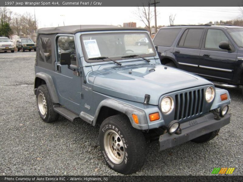 Gunmetal Pearl / Gray 1997 Jeep Wrangler Sport 4x4