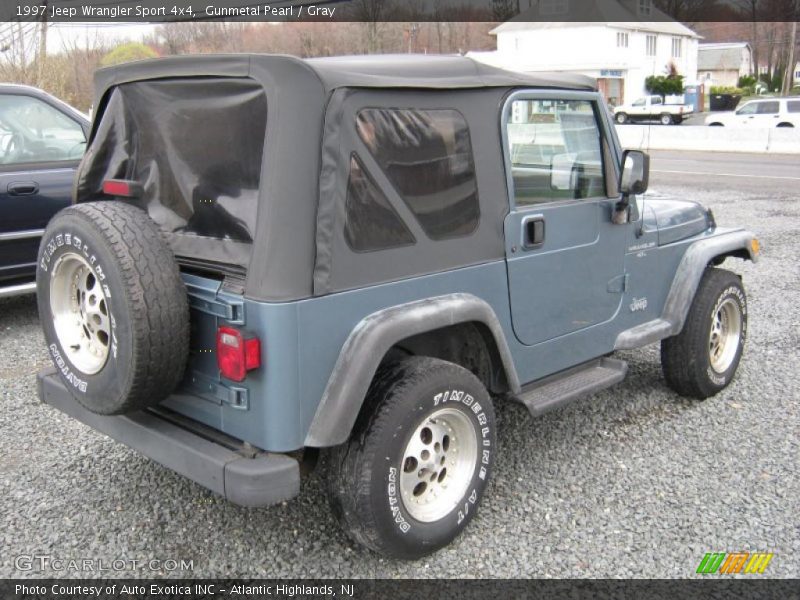 Gunmetal Pearl / Gray 1997 Jeep Wrangler Sport 4x4