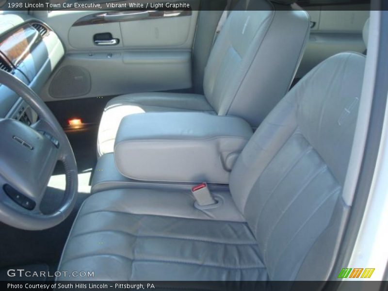 Vibrant White / Light Graphite 1998 Lincoln Town Car Executive