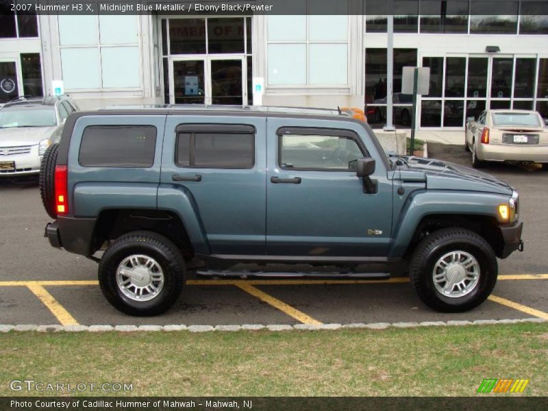 Midnight Blue Metallic / Ebony Black/Pewter 2007 Hummer H3 X