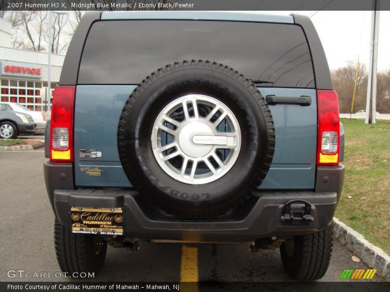 Midnight Blue Metallic / Ebony Black/Pewter 2007 Hummer H3 X