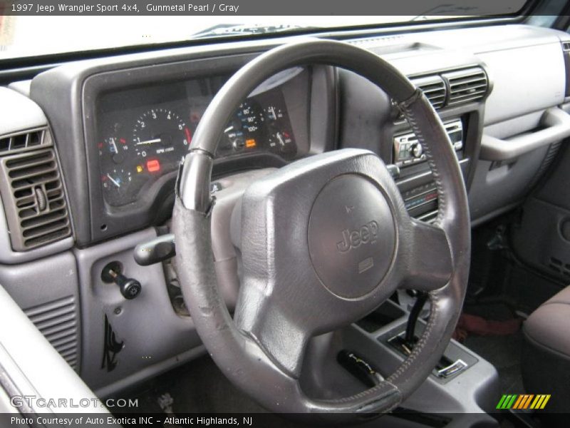 Gunmetal Pearl / Gray 1997 Jeep Wrangler Sport 4x4
