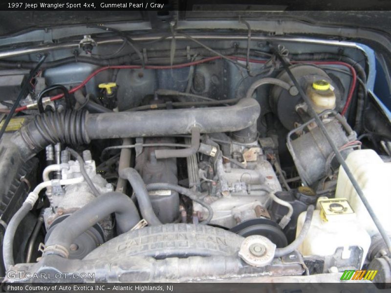 Gunmetal Pearl / Gray 1997 Jeep Wrangler Sport 4x4